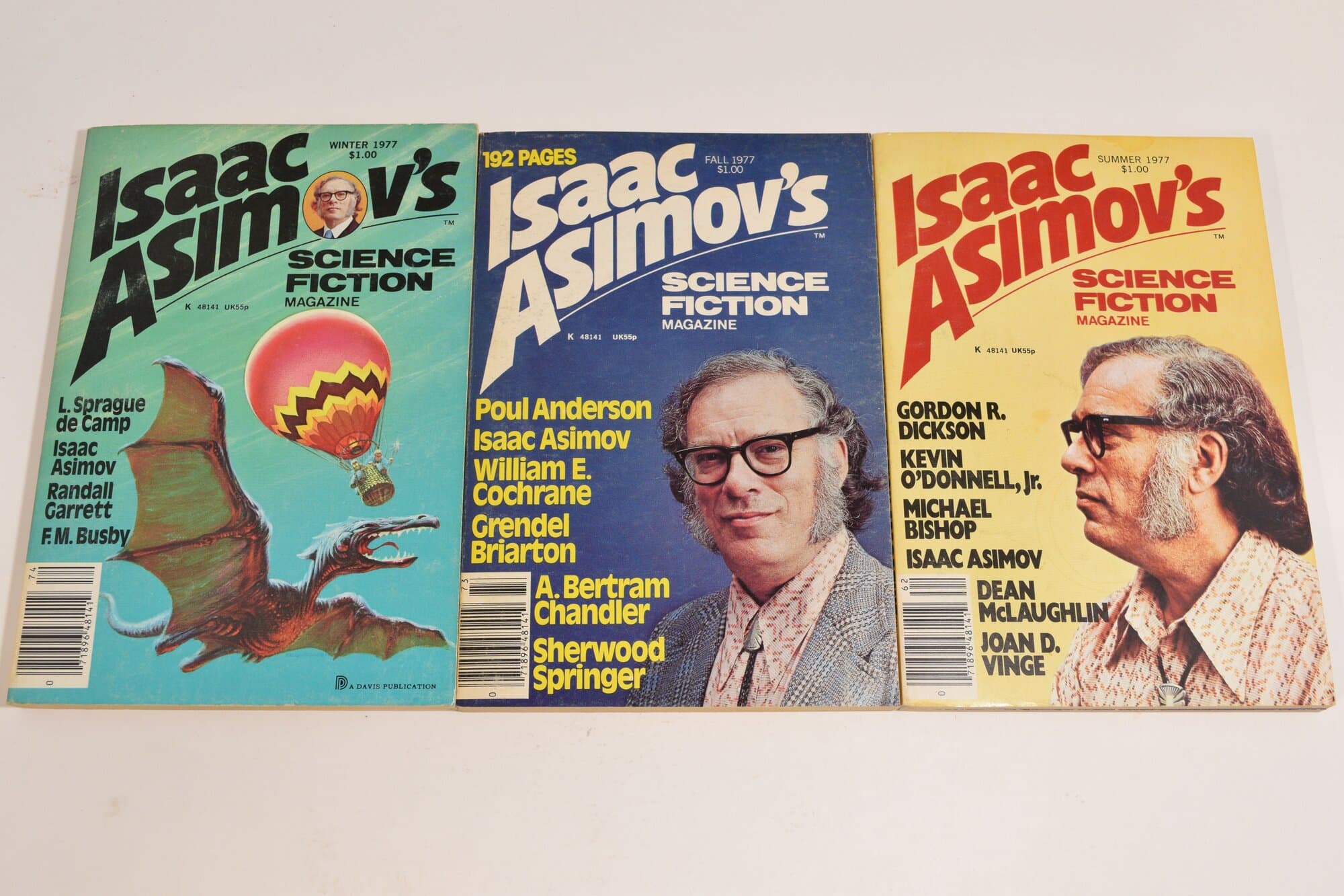 Isaac Asimov's Science Fiction Magazine — 1977 Lot (3 Issues) main photo