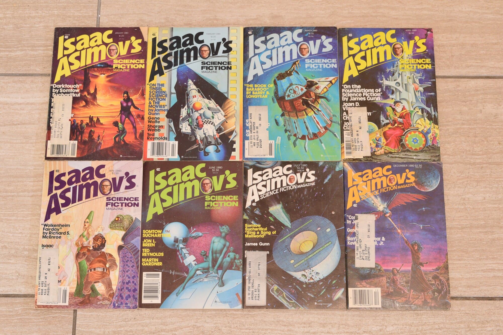 Isaac Asimov's Science Fiction Magazine — 1980 Lot (8 Issues) main photo