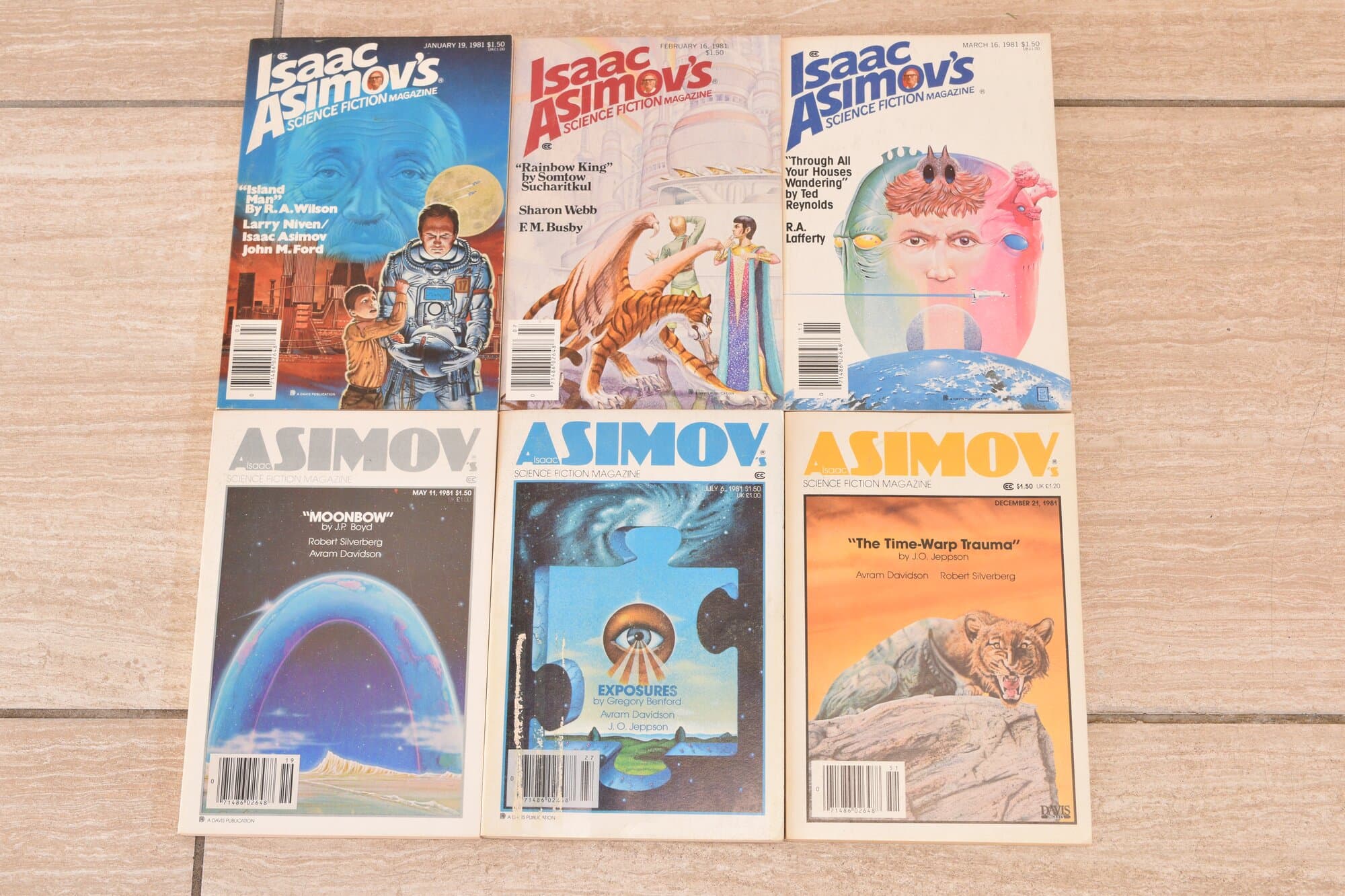 Isaac Asimov's Science Fiction Magazine — 1981 Lot (6 Issues) main photo