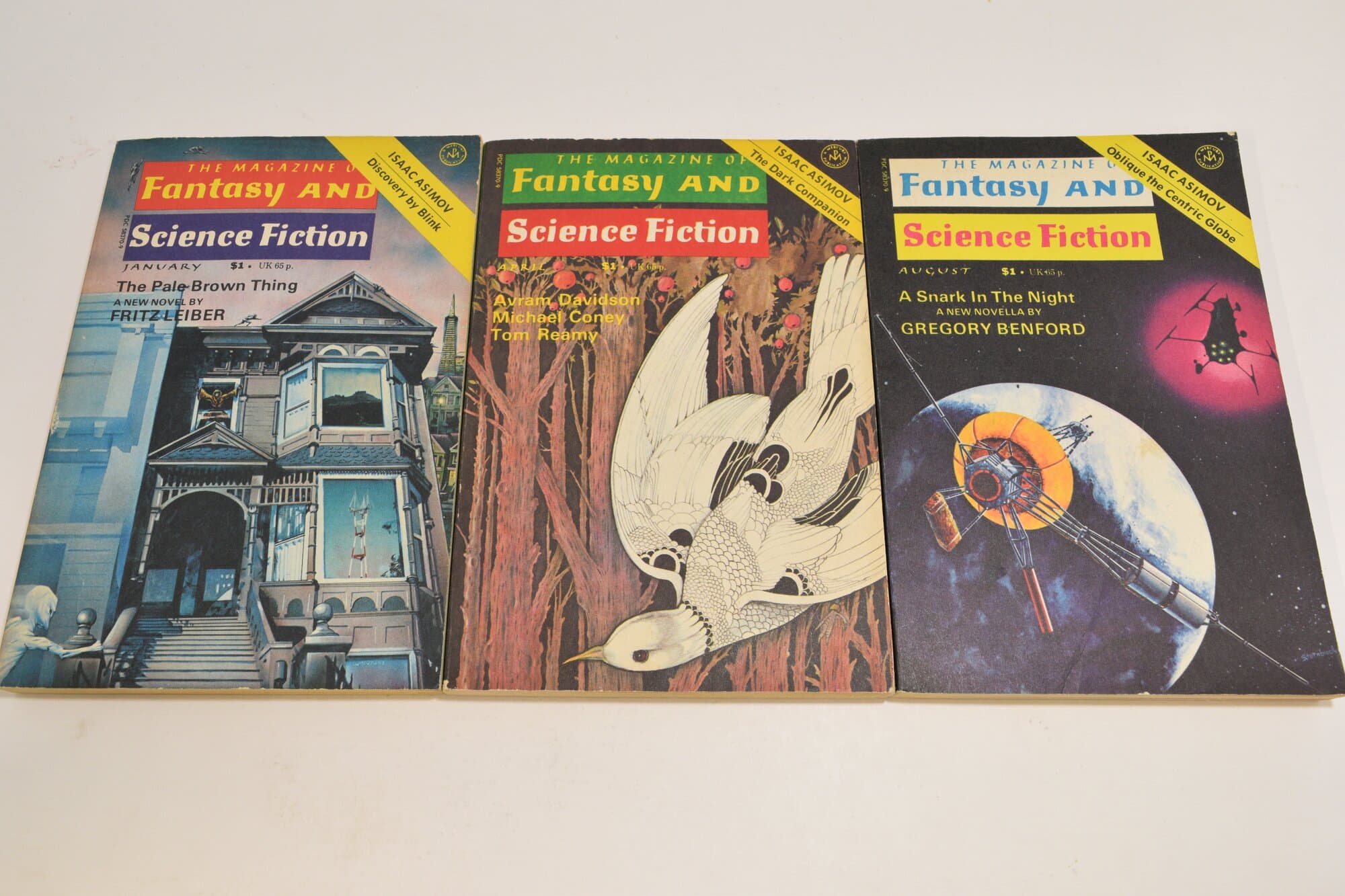 The Magazine of Fantasy & Science Fiction — 1977 Lot (January, April, August) main photo